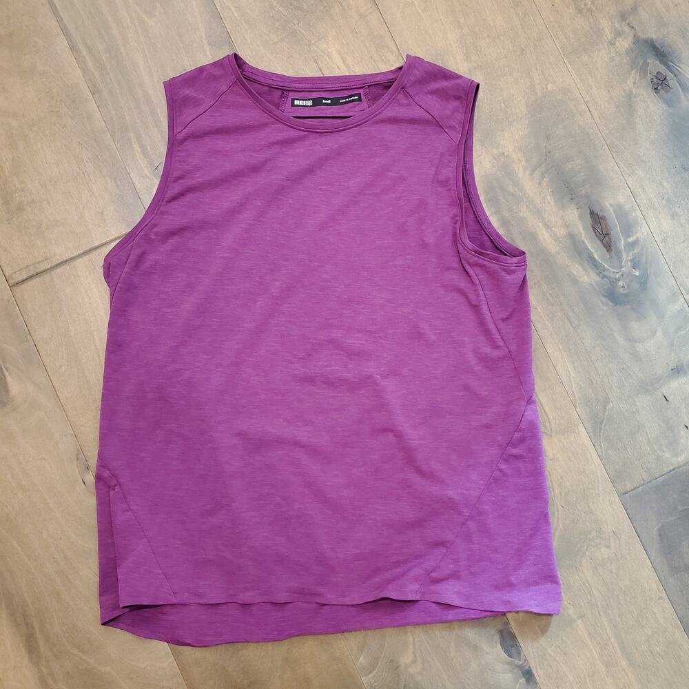 REI Womens Athletic Purple Shirt S Sleeveless Outdoor Light Weight Stretch Small